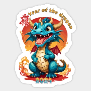 Chinese new year of the dragon 2024 Sticker